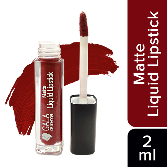 Matte Liquid Lipstick (Waterproof, Transfer Proof, Mask Proof, 12H Lasting) - 08 Red Mud, 2ml