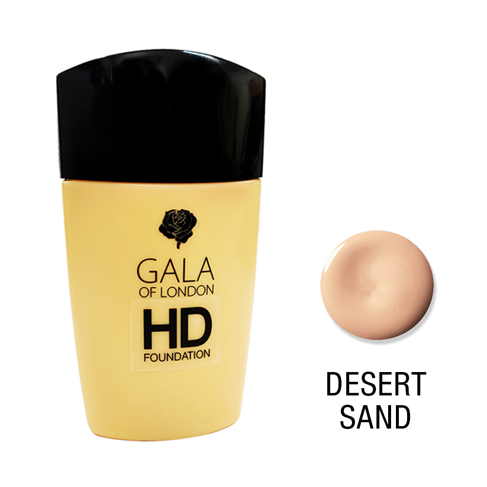 Oversigt En begivenhed cyklus Gala of London HD Foundation 30ml - Desert Sand(Warm Skin Tone)