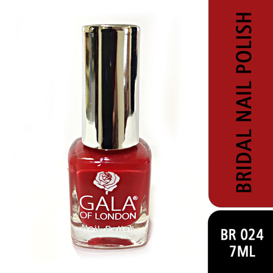 Gala of London Bridal Nail Polish - Bridal Red Glossy BR24