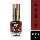 Gala of London Bridal Nail Polish - Bridal Maroon Glossy BR25