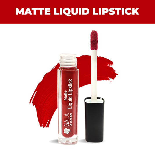 Matte Liquid Lipstick - 01 Hot Red, 2ml