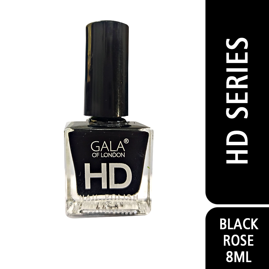 Gala of London HD Nail Polish- Black Rose -21