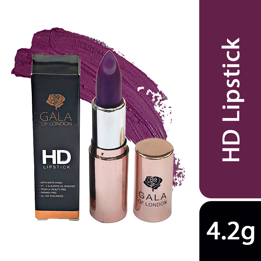 Gala of London HD Lipstick - E10 Peppy Purple