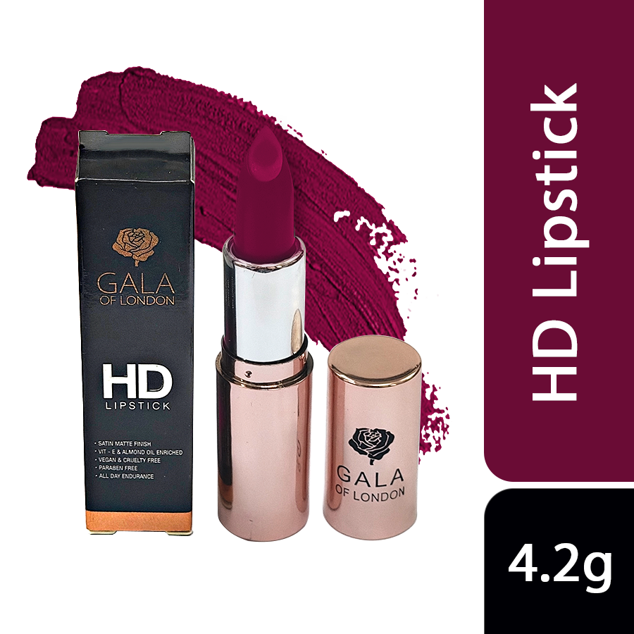 Gala of London HD Lipstick - E22 Ruby Wine