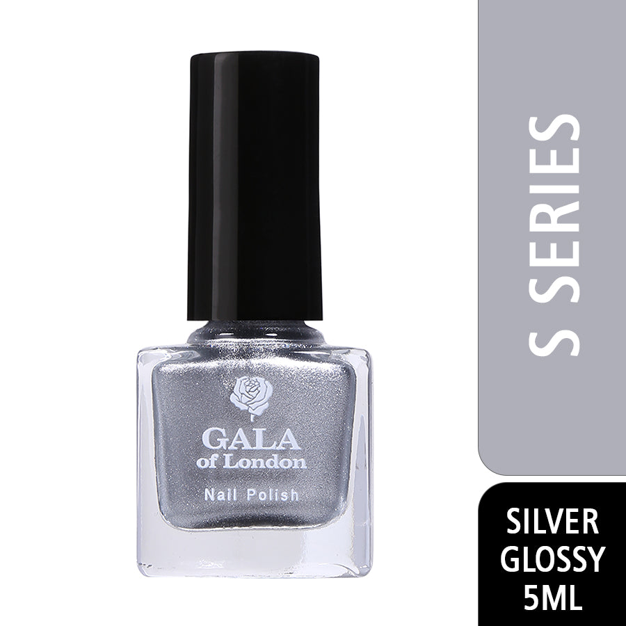 Gala of London S Series Nail Polish - Silver Glossy S18
