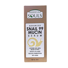 Essential Souls Advanced Snail 99 Mucin Serum 30ml | 99% Snail Secretion Filtrate | Boosts Collagen, Reduces Pigmentation & Anti-Aging | Enriched with 2% Hyaluronic Acid & 2% Niacinamide"