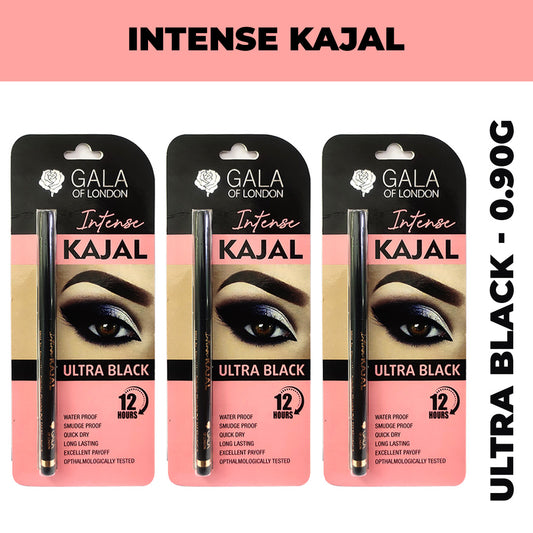 Pack Of 3 Intense Kajal - Ultra Black, 0.90g