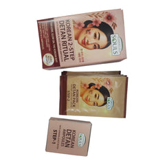 Essential Souls Korean 2-Step DeTan Ritual with Ginseng & Rice Water Ampoules – Instant Tan Removal & Glow Boost – Visible Results, Hydrating & Brightening Facial Treatment – For All Skin Types