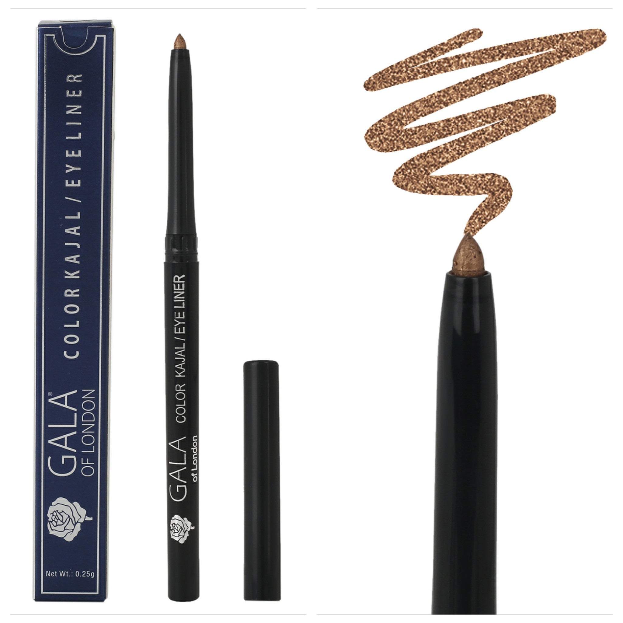 Gala of London Classic Eyeliner Black & Blue Combo/ Get Gala of London Colour Eyeliner/Kajal Free worth Rs 375/-