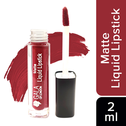 Matte Liquid Lipstick (Waterproof, Transfer Proof, Mask Proof, 12H Lasting) - 04 Divine Wine, 2ml