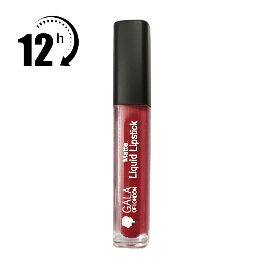 Matte Liquid Lipstick (Waterproof, Transfer Proof, Mask Proof, 12H Lasting) - 04 Divine Wine, 2ml