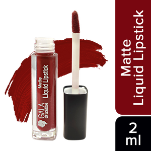 Matte Liquid Lipstick (Waterproof, Transfer Proof, Mask Proof, 12H Lasting) - 08 Red Mud, 2ml
