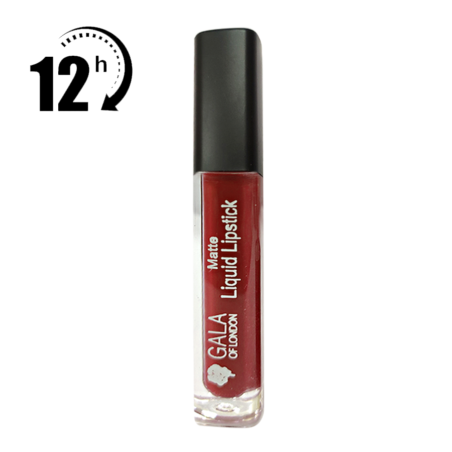 Matte Liquid Lipstick (Waterproof, Transfer Proof, Mask Proof, 12H Lasting) - 08 Red Mud, 2ml