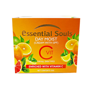 Essential Souls Day Moist-50 g (Cream With SPF) Enriched with Vitamin C (For Oily Skin)
