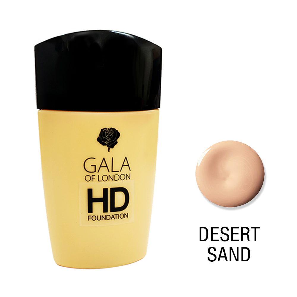 Gala of London HD Foundation 30ml - Desert Sand(Warm Skin Tone)