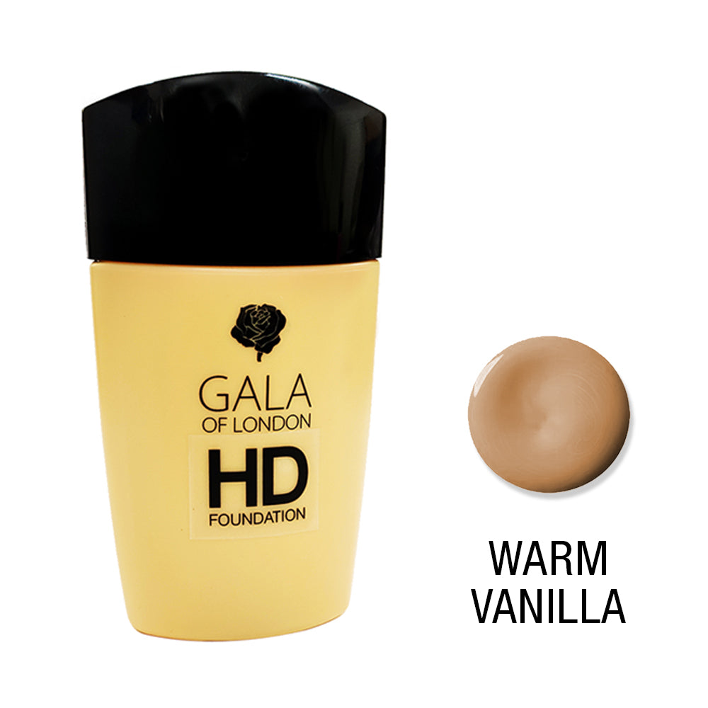 Gala of London HD Foundation 30ml - Warm Vanilla(Fair Skin Tone)