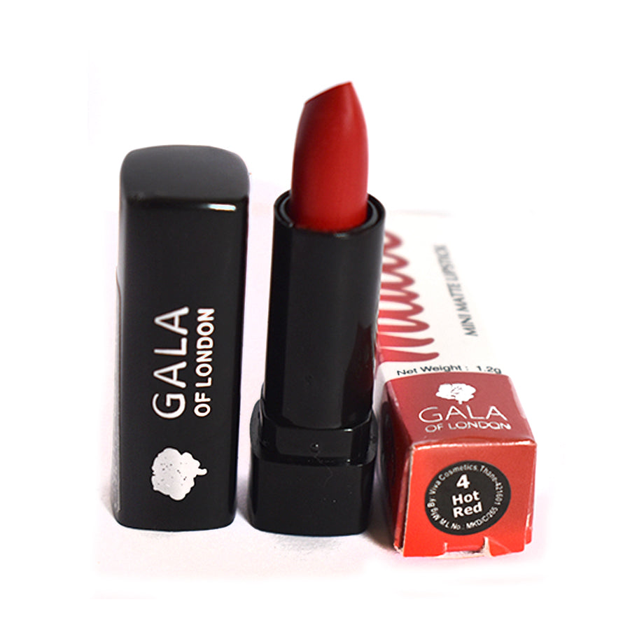 Gala of London Mini Matte Lipstick 1.2g - 04 Hot Red