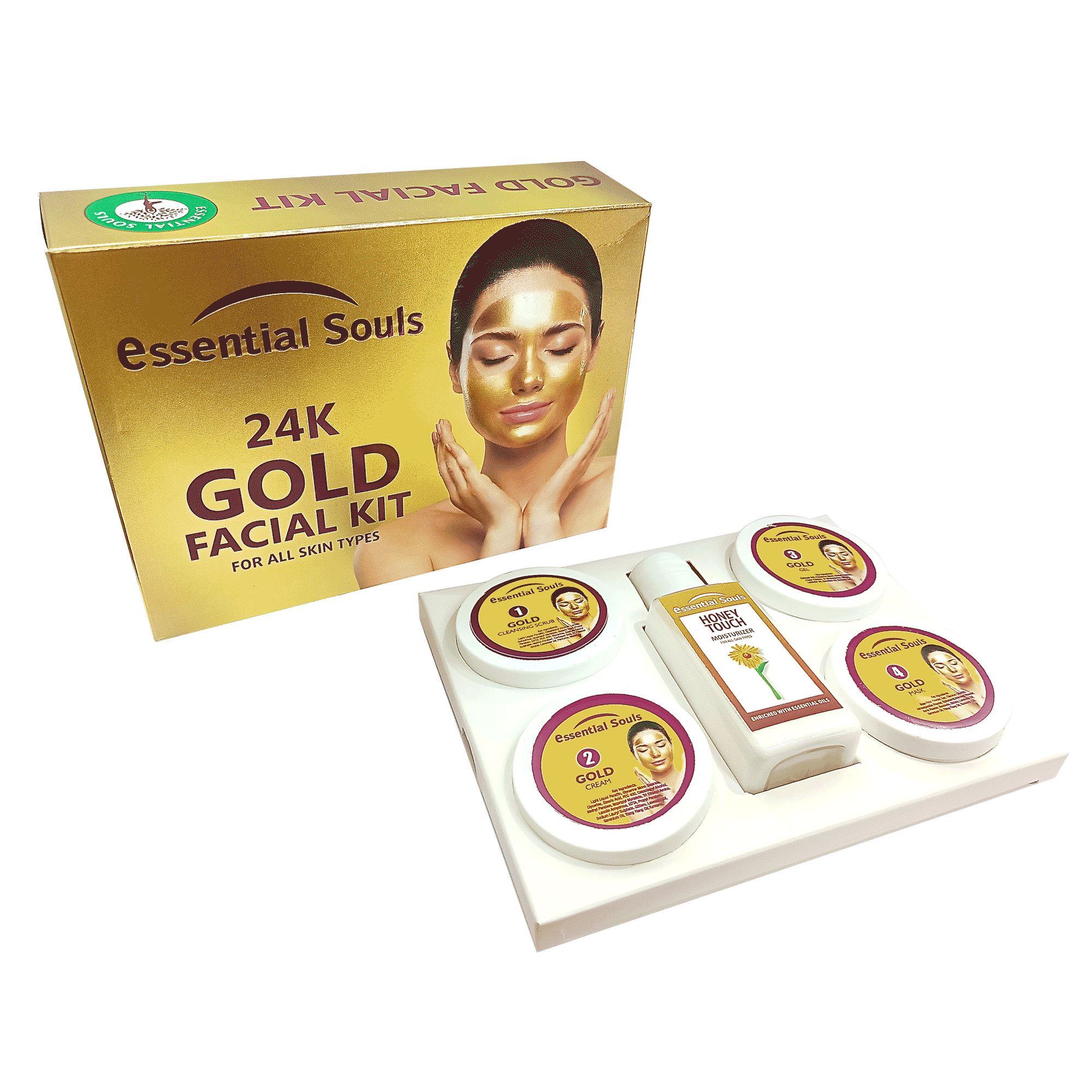 Essential  Souls  24K Gold Facial Kit