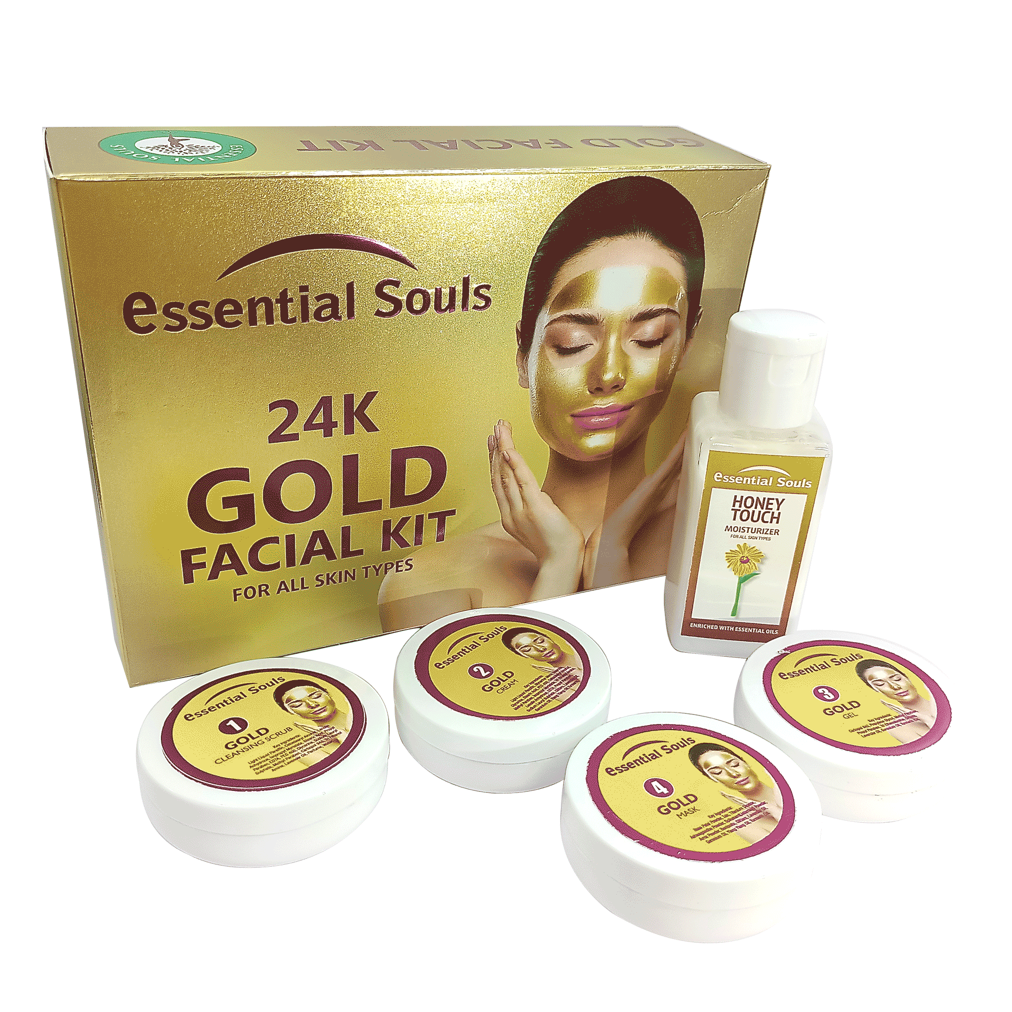 Essential  Souls  24K Gold Facial Kit