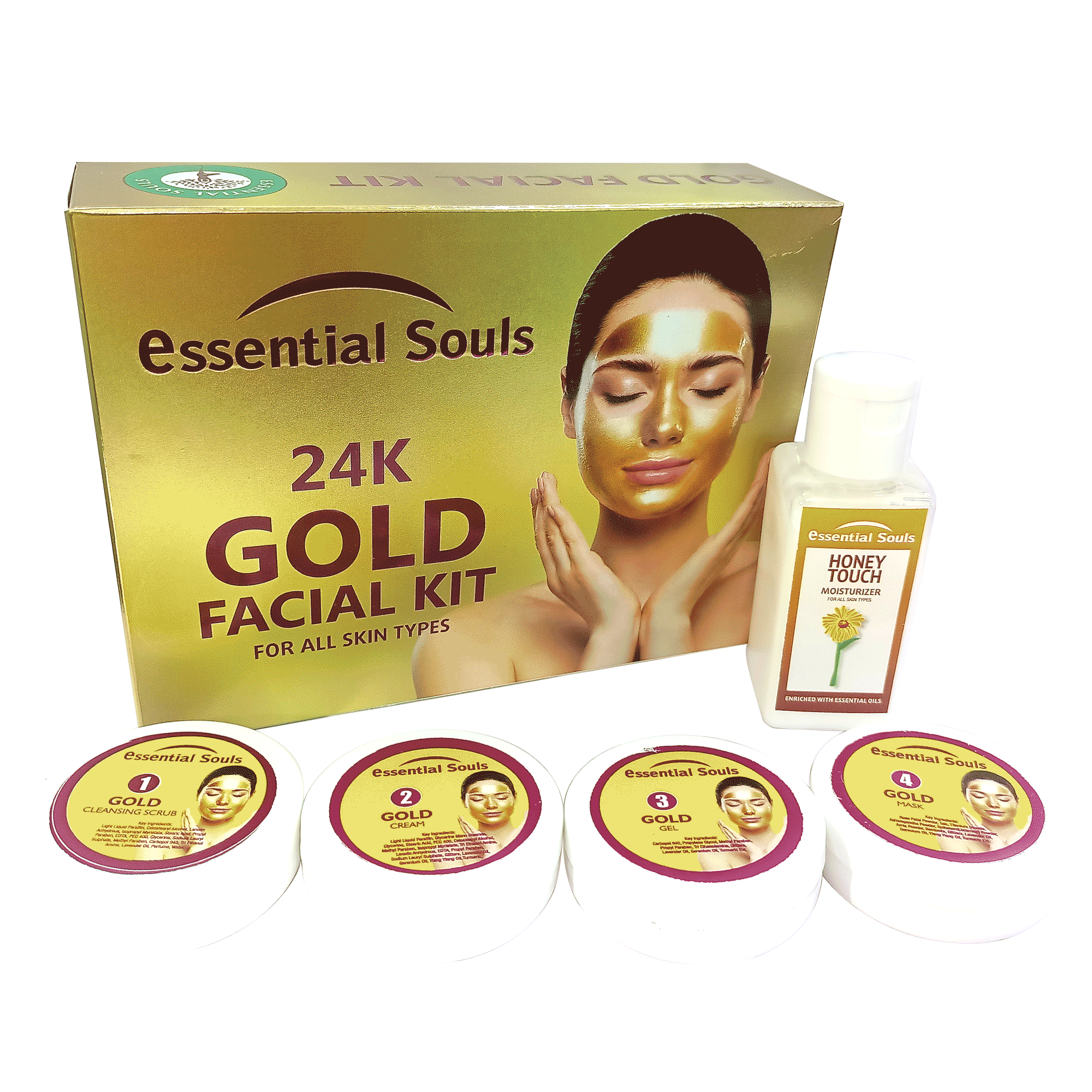 Essential  Souls  24K Gold Facial Kit