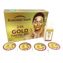 Load image into Gallery viewer, Essential  Souls  24K Gold Facial Kit
