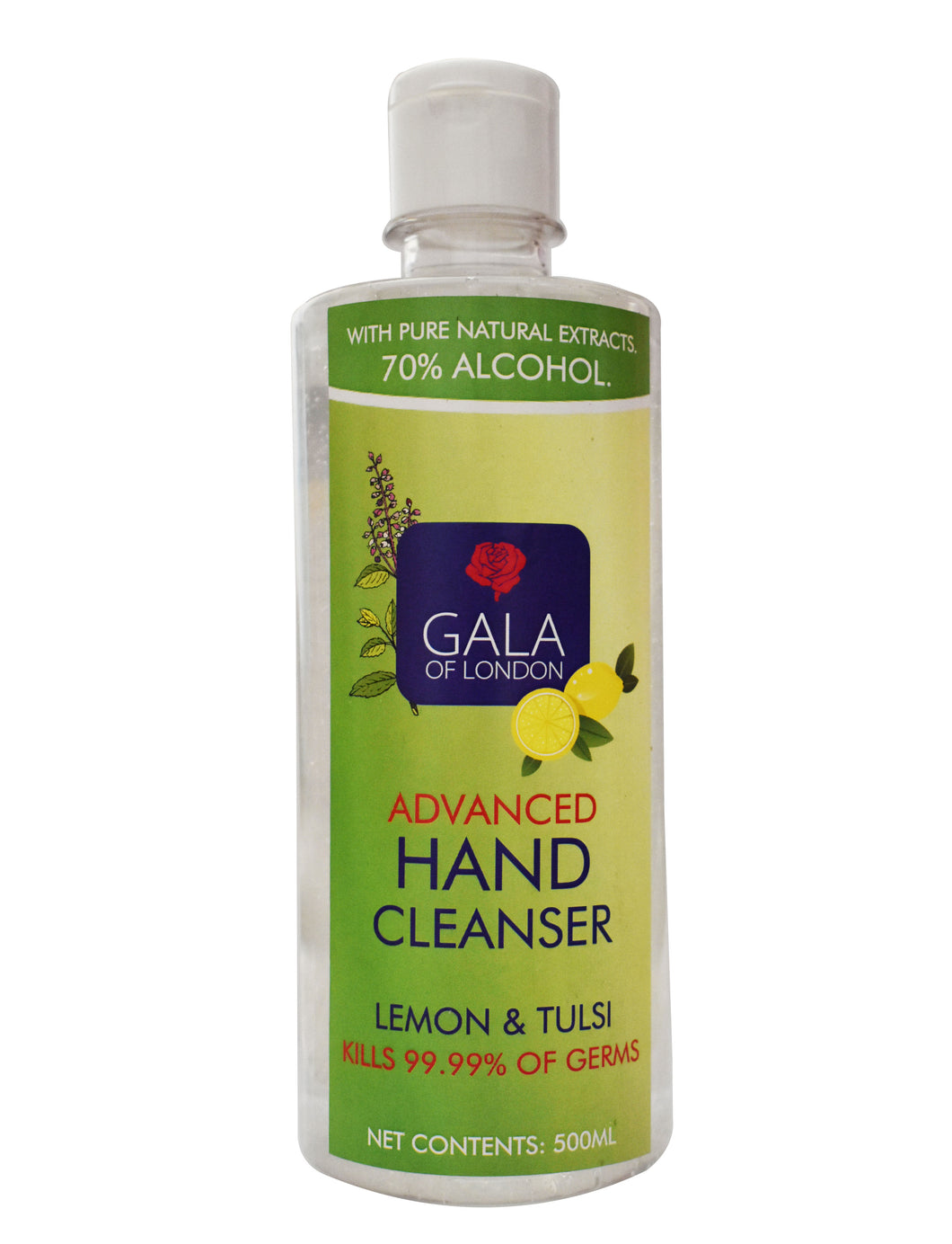 Gala of London Advanced Hand Cleanser - Lemon & Tulsi 500ml