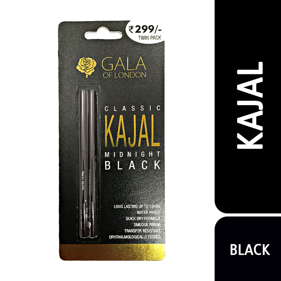 Gala of London Classic Kajal Midnight Black - Twin Pack
