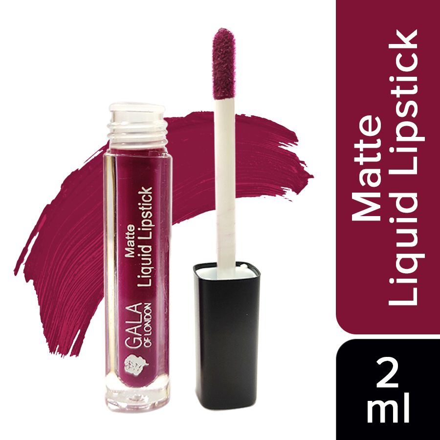 Matte Liquid Lipstick - 02 Grape Wine, 2ml