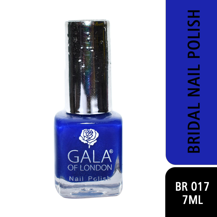 Gala of London Bridal Nail Polish - Glossy Blue BR17