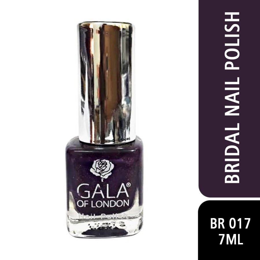 Gala of London Bridal Nail Polish - Glossy Purple BR18