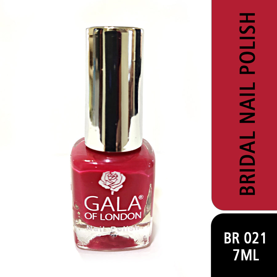 Gala of London Bridal Nail Polish -Fuchsia Pink Glossy BR21