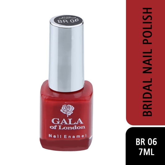 Gala of London Bridal Nail Polish - Red Glossy BR06