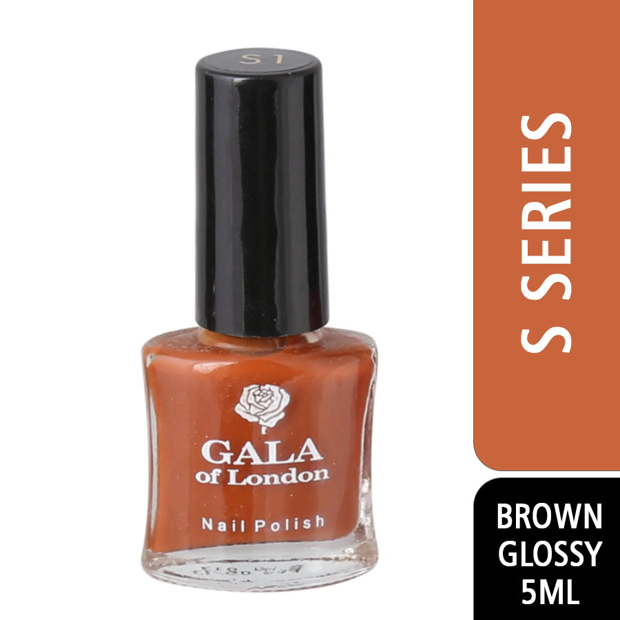 Gala of London S Series Nail Polish - Brown Glossy S1
