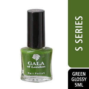 Gala of London S Series Nail Polish -  Green Glossy S5