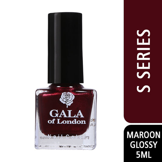 Gala of London S Series Nail Polish - Maroon Glossy S10