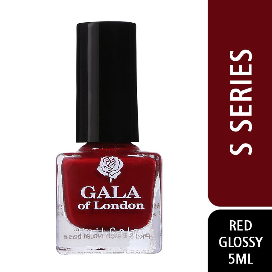 Gala of London S Series Nail Polish - Red Glossy - S33