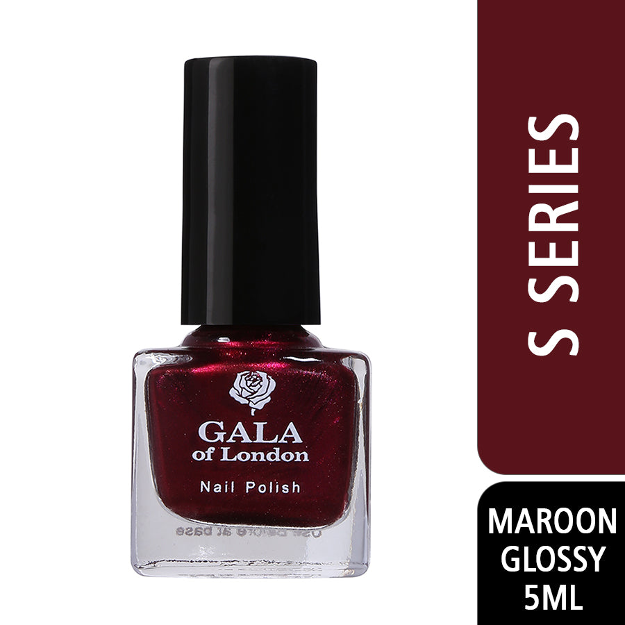 Gala of London S Series Nail Polish - Maroon Glossy S34