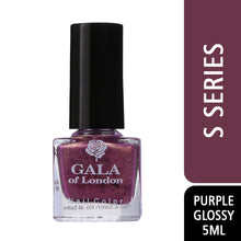 Load image into Gallery viewer, Gala of London S Series Nail Polish - Purple Glossy S43

