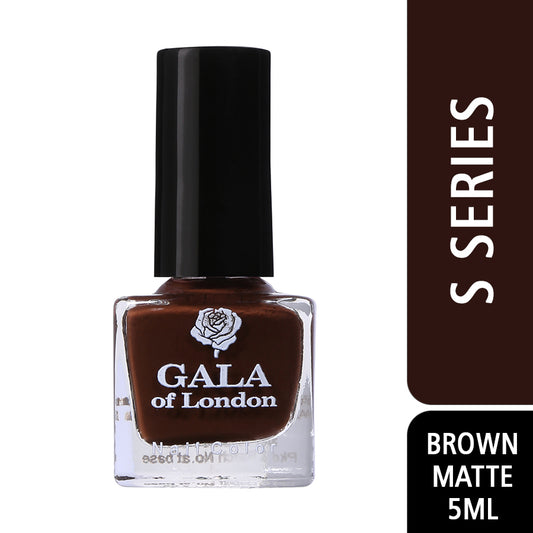 Gala of London S Series Nail Polish - Brown Matte S44
