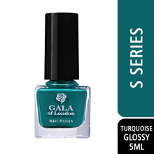 Load image into Gallery viewer, Gala of London S Series Nail Polish - Turquoise Glossy S47
