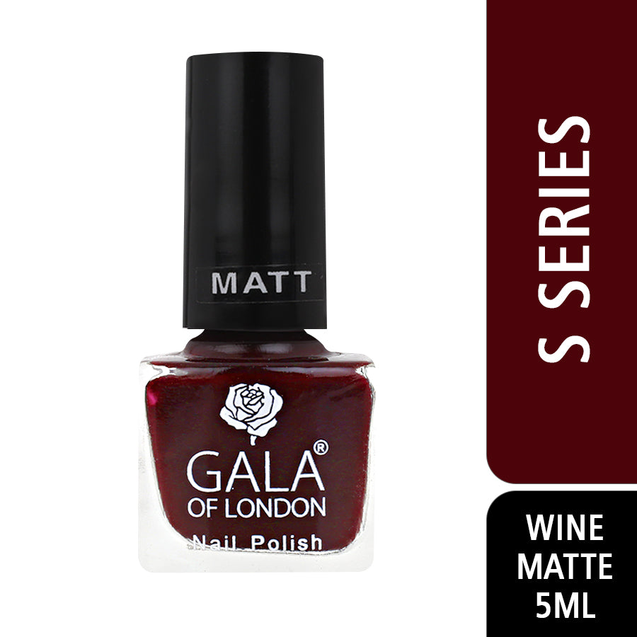 Gala of London S Series Nail Polish - Wine Matte S52