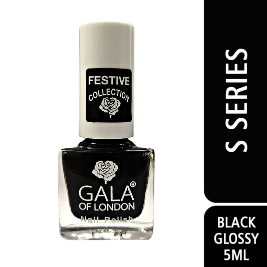 Gala of London S Series Nail Polish - Black Glossy S53