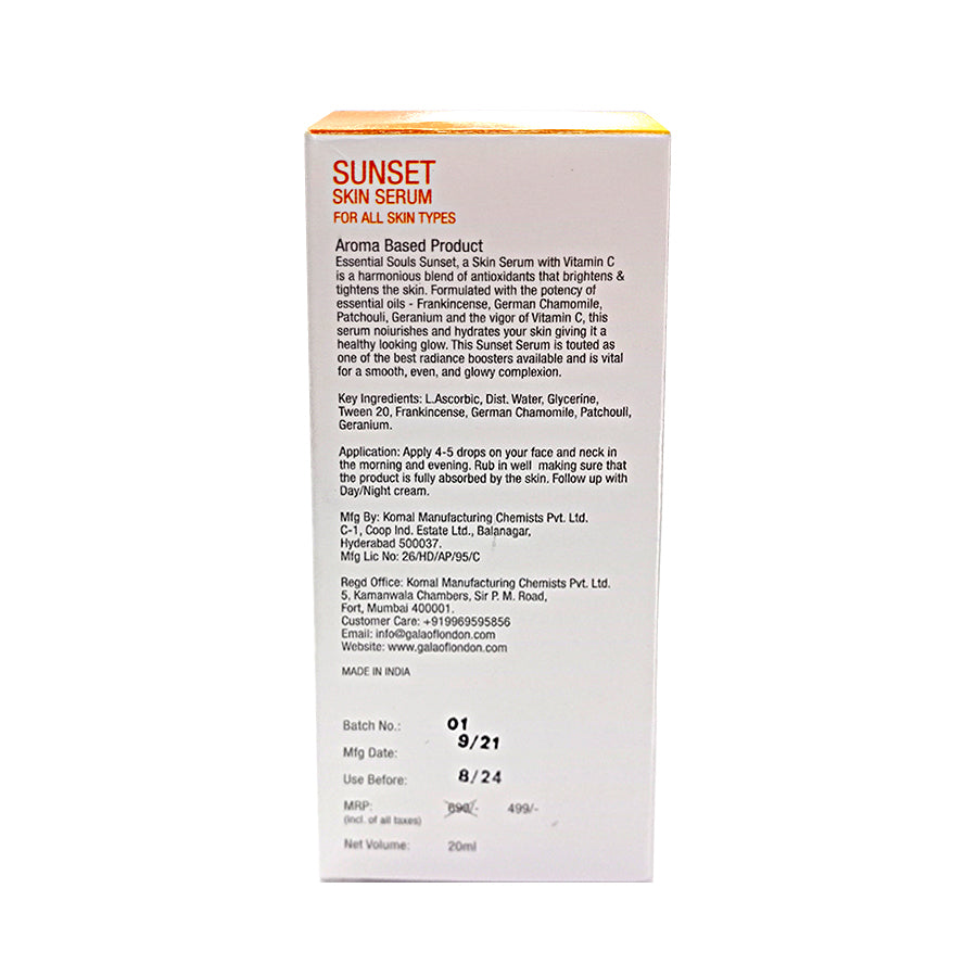 Essential Souls Sunset Skin Serum, 20ml