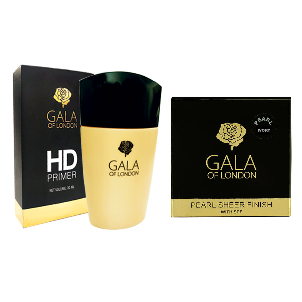 Gala of London HD Primer & Pearl Sheer Finish Ivory