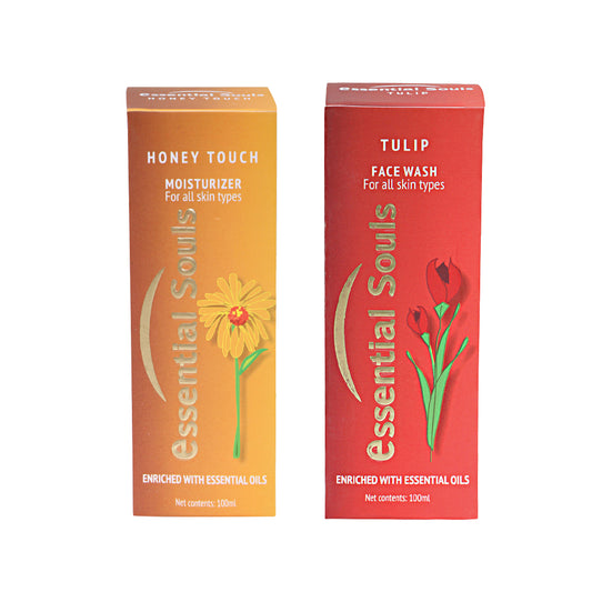 Essential Souls Tulip Facewash 100ml and Honey Touch Moisturiser 100ml